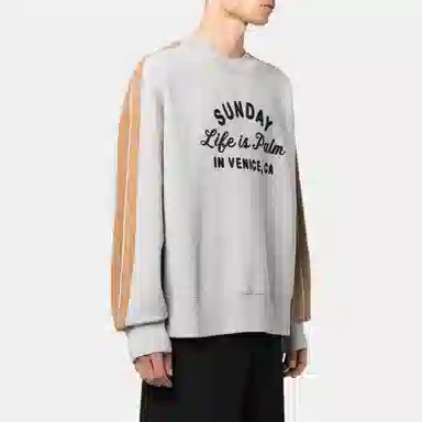 Palm Angels FW22 Grey Crewneck Sweatshirt
