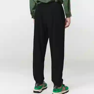 速写 纯色九分裤宽松束脚运动裤 男款