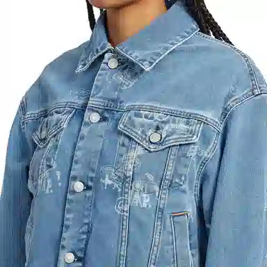 Carhartt WIP Letter Print Collar Jacket