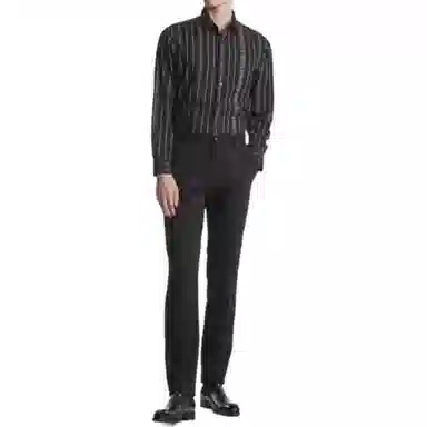 K-BOXING Black Striped Shirt