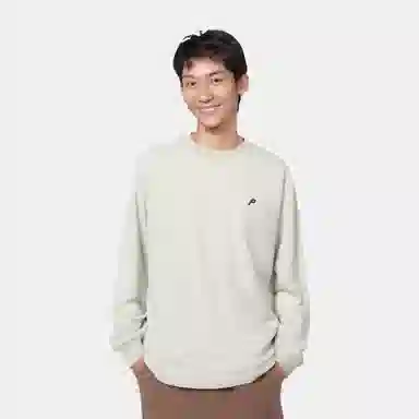 PALACE Mock Neck 320 Crew Grey Maal