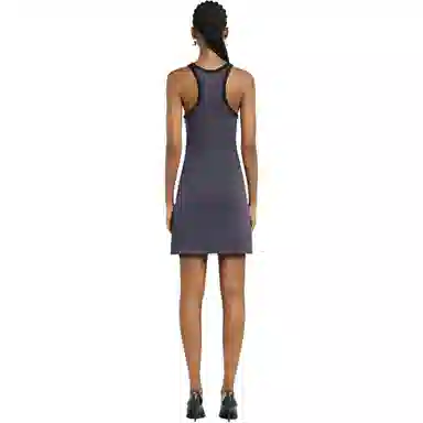 COURREGES SS25 SCUBA MINI DRESS Denim Black