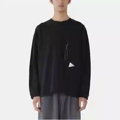 and wander FW25 heavy cotton pocket LS T T