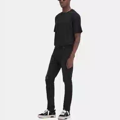Represent Straight Zip Jeans Black