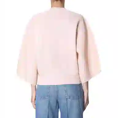 纪梵希 纯色圆领九分长袖针织衫 女款