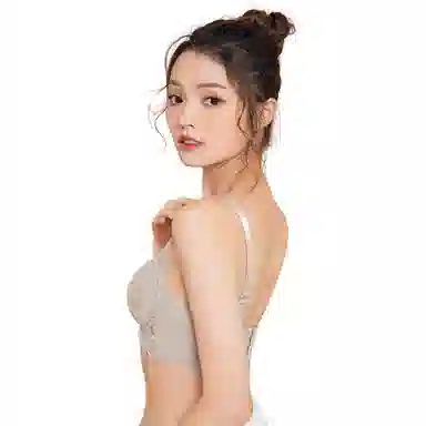 北极绒 小胸聚拢收副乳防下垂提拉调整型蕾丝无钢圈文胸 女款