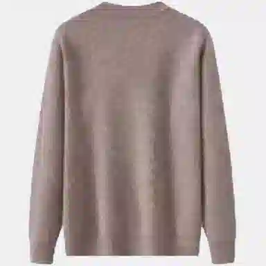 恒源祥 加厚提花纯色半高领针织毛衣 男款