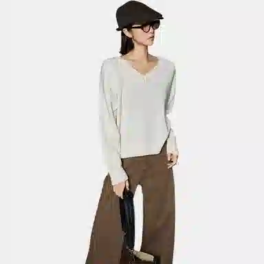 美洋 长袖宽松套头毛衣 女款