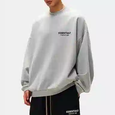 Fear of God Essentials FW24 Holiday Core Crewneck Light Mist Grey