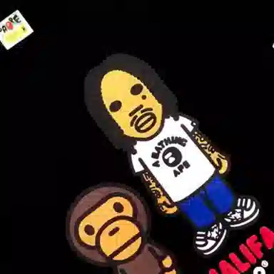 A BATHING APE Bape x Wiz Khalifa T-Shirt