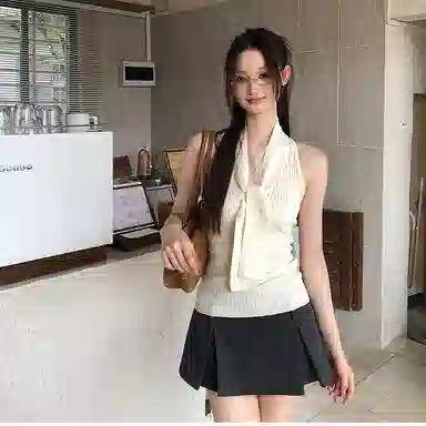 沐晓欣 简约百搭通勤时尚吊带 女款