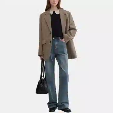 Dunst RELAXED FLARE JEANS CLASSIC BLUE