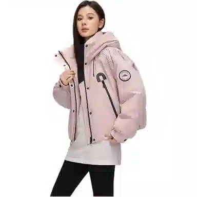 鸭鸭 秋冬 设计感时尚百搭保暖面包羽绒服 短款 女款