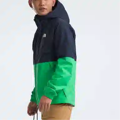 The North Face Antora Novelty Rain Jacket Navy Blue/Emerald Green