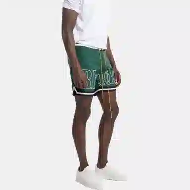 RHUDE Basketball Pants Green