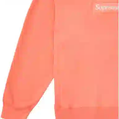 Supreme FW18 Box Logo Crewneck Fluorescent Pink