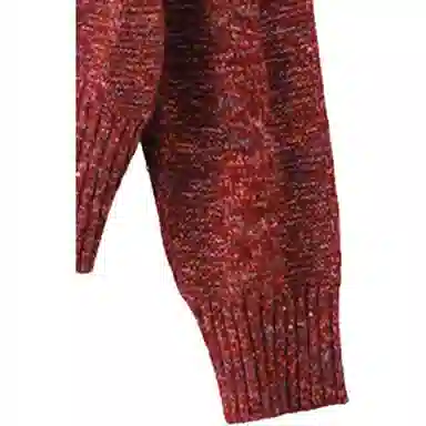 曲韩 圆领简约套头长袖毛衣 女款