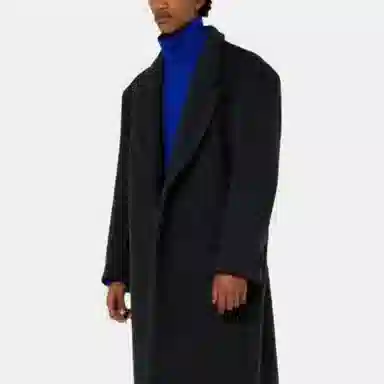 AMIPARIS FW21 Logo Knit Wool Sweater Blue