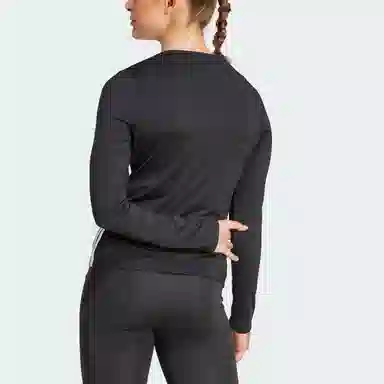 adidas ESSENTIALS3-Stripes Workout Top logo T