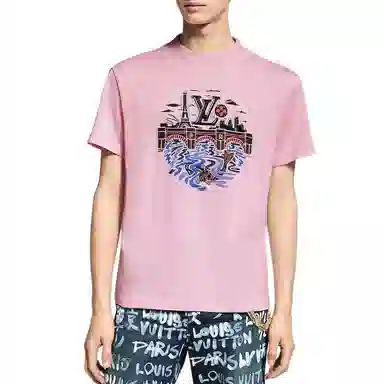 Louis Vuitton x Nigo FW25 Letter Jacquard Crewneck Tee