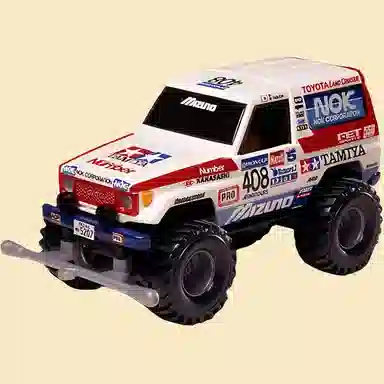 田宫 大脚车 兰德酷路泽拉力赛 成品模型