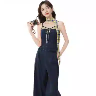 爱依服 夏季韩版潮酷辣妹风裙装套装 女款