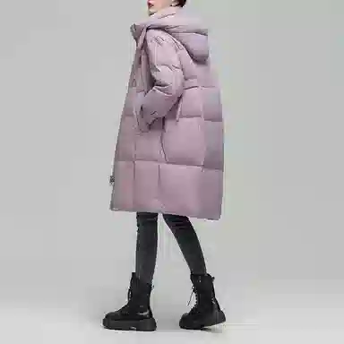 雅鹿 保暖时尚纯色羽绒服 女款