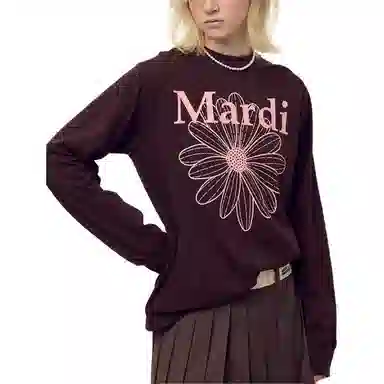 MARDI MERCREDI FW25 TSHIRT LONG SLEEVE FLOWERMARDI T