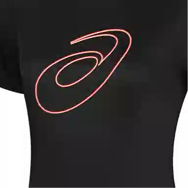 Asics Logo Crewneck T-Shirt Black