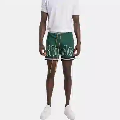 RHUDE Basketball Pants Green