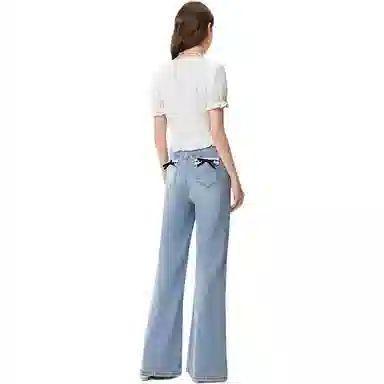 爱依服 法式甜美纯色短袖衬衫 女款