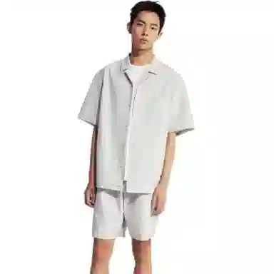 H&M Casual Loose Short Sleeve Shirt Gray