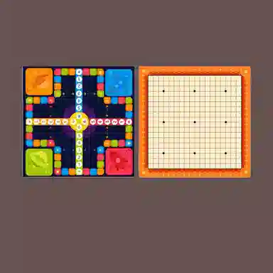 万格 口袋飞行棋五子棋跳棋蛇棋斗兽棋 多功能棋
