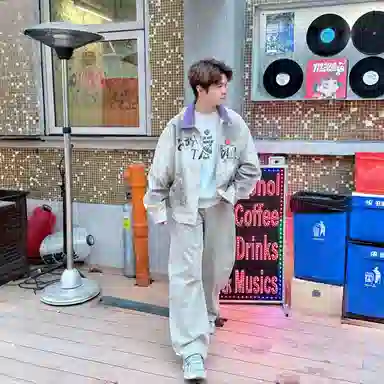 YPL Vintage Graffiti Denim Jacket