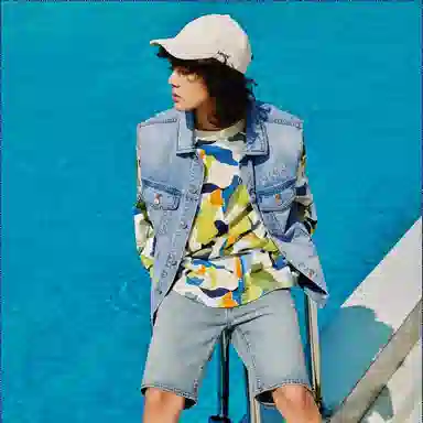 Levis Denim Shorts Blue