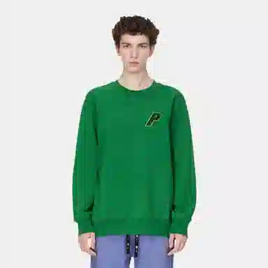 Palace Logo Crewneck Green
