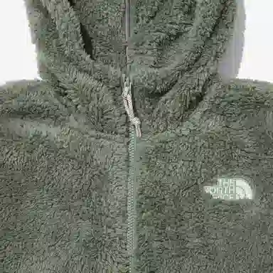 The North Face Logo Fleece Hoodie Olive