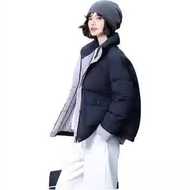 鸭鸭 时尚百搭连帽加厚短款羽绒服 女款