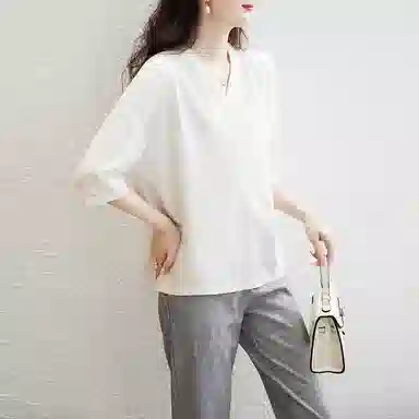 【dme】 新款通勤设计感别致长袖衬衫 女款 本白