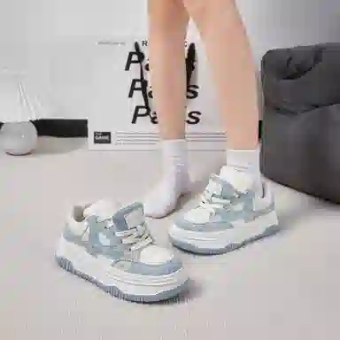 拉夏贝尔 轻便百搭 增高透气 低帮 板鞋 女款