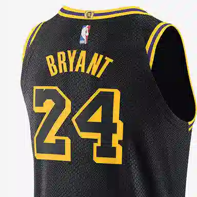 Nike NBA Lakers City Edition Kobe Bryant Authentic Jersey Black