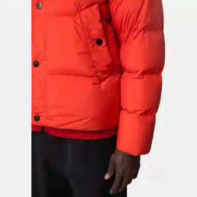 Stone Island Badge Collar Jacket Scarlet