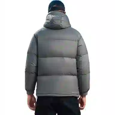 鸭鸭 极寒户外系列 中青年纯色韩版休闲基础百搭短款连帽加厚保暖运动面包羽绒服 男款