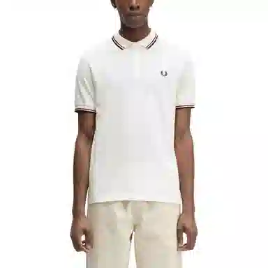 Fred Perry Embroidered Laurel Wreath Polo White