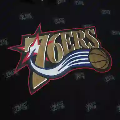 Mitchell & Ness x NBA Philadelphia 76ers Pullover Hoodie Black