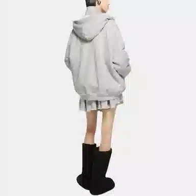 Acne Studios FW25 Fleece Hoodie Gray