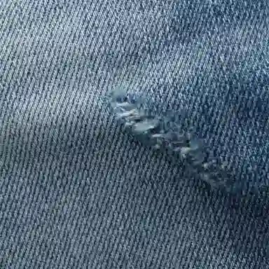 AMIRI FW21 Logo Rip Denim Pants Blue