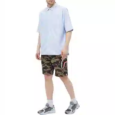 A BATHING APE Shark Camo Shorts