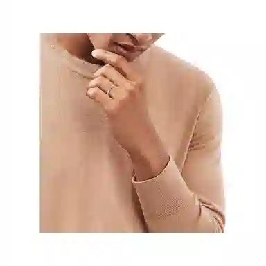 Tiffany & Co. Letter Engraved Ring Silver