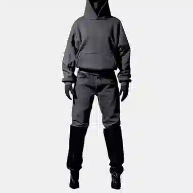 YEEZY x Gap x Balenciaga Logo Shrunken Hoodie